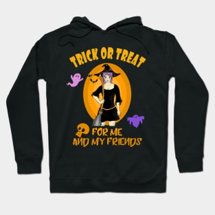 Trick or treat children costume witch Hoodie